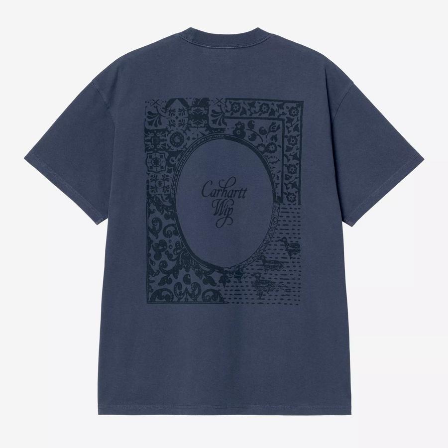 Carhartt WIP S/S Vestige T-Shirt - Blue (Stone Was...