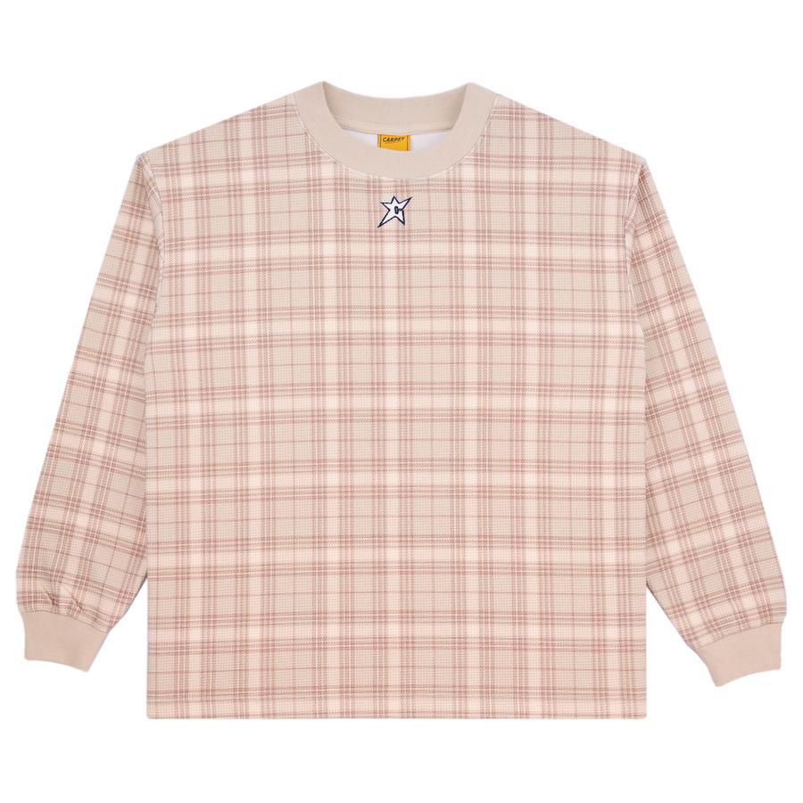 Carpet Company Plaid Thermal Longsleeve - Cream