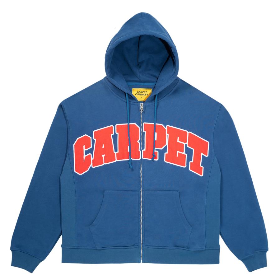 Carpet Company Varsity Zip Hoodie - Blue