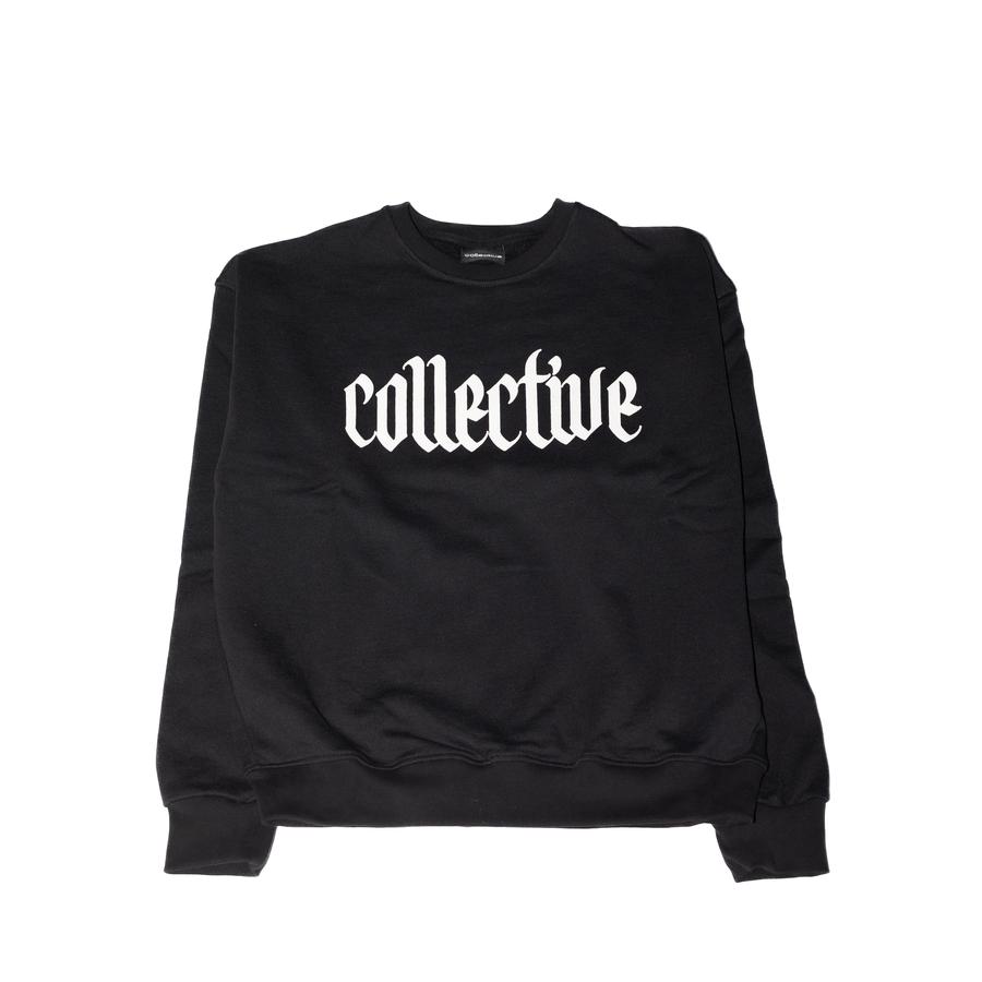 Collective Black Letter Crewneck - Black / White