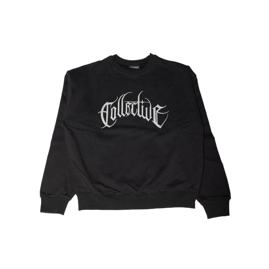 Collective Black Letter Gothic Crewneck - Black / ...