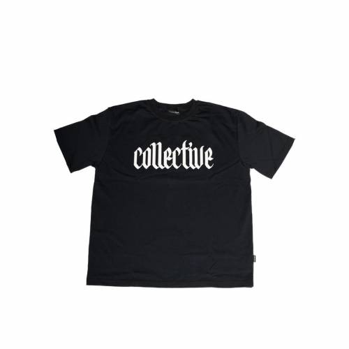 Collective Black Letter T-Shirt - Black / White