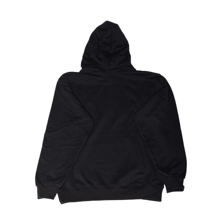 Collective Black Letter Zip-Up Hoodie - Black / White