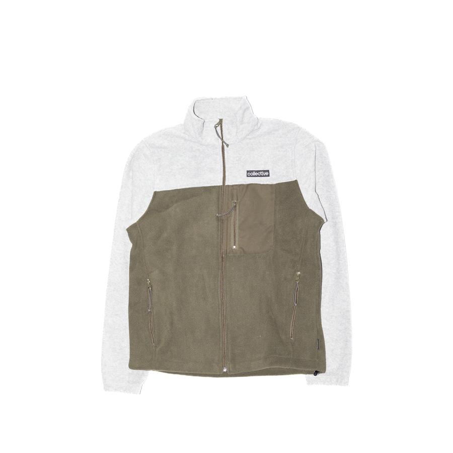 Collective Polar Fleece - Grey / Olive