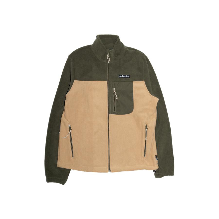 Collective Polar Fleece - Olive / Bege