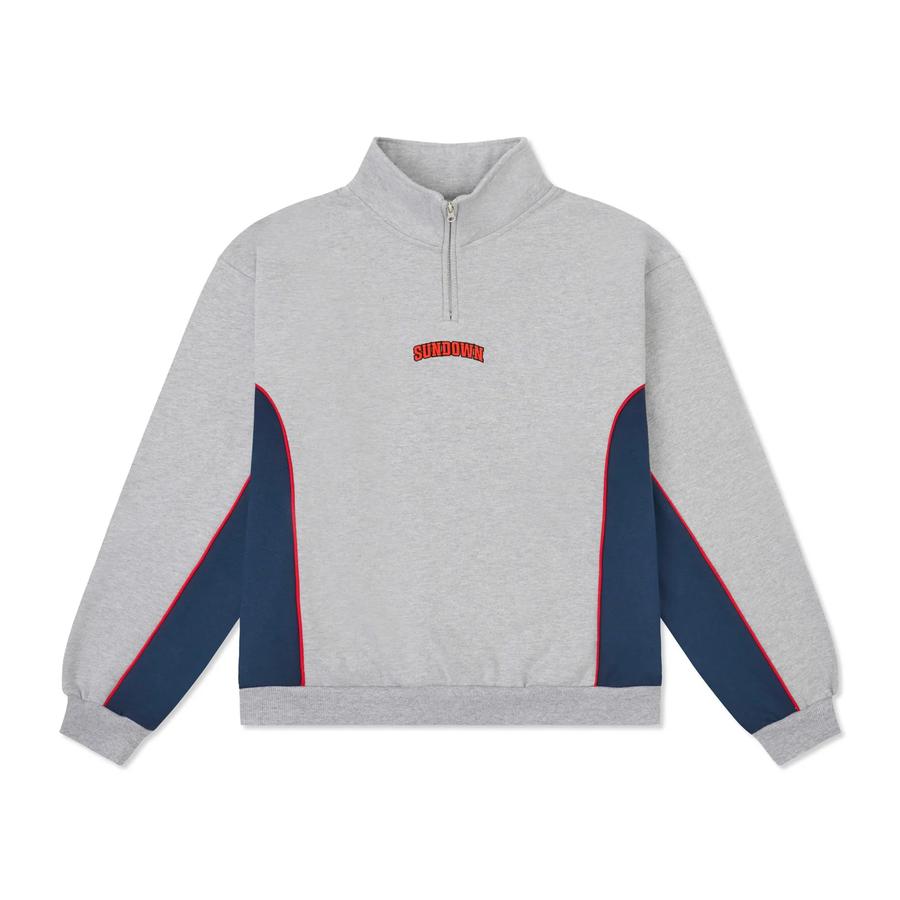 Come Sundown Sundown Quarter Zip Fleece - Grey / N...