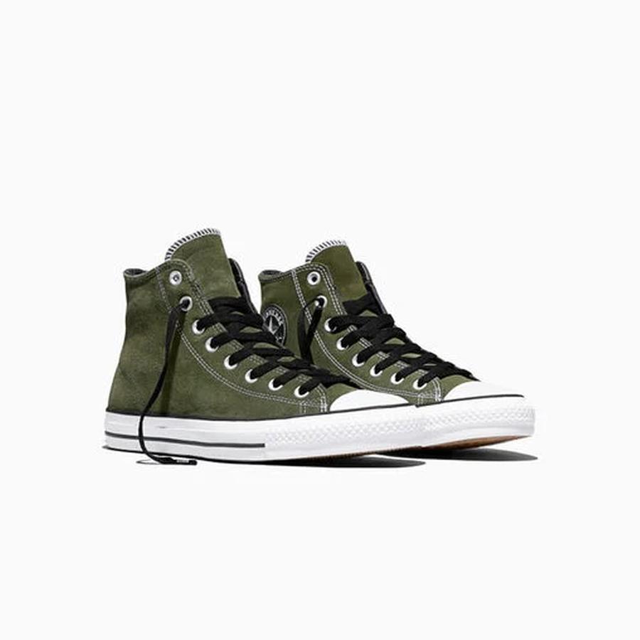Converse Cons Chuck Taylor All Star Pro Hi Suede - Good Natured Green / Black / White