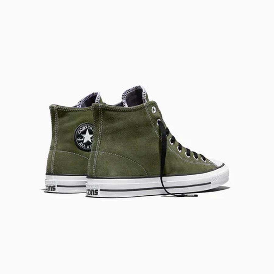 Converse Cons Chuck Taylor All Star Pro Hi Suede - Good Natured Green / Black / White