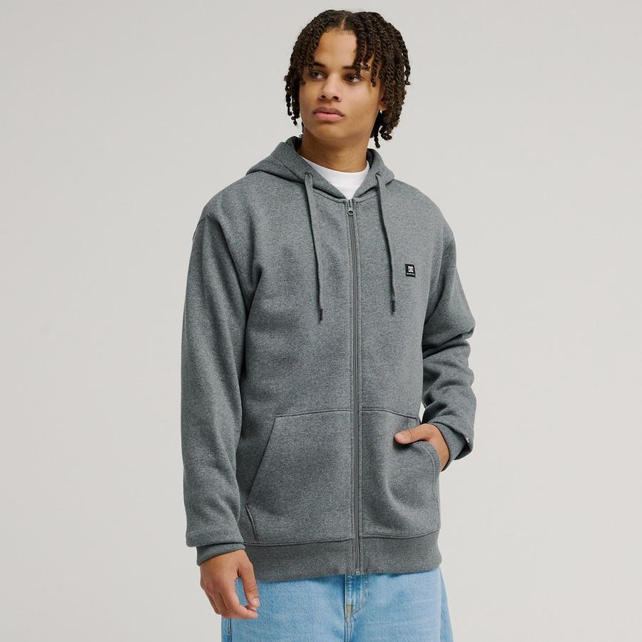 DC Shoes Lorion Full Zip Jacket - Dark Grey Heather