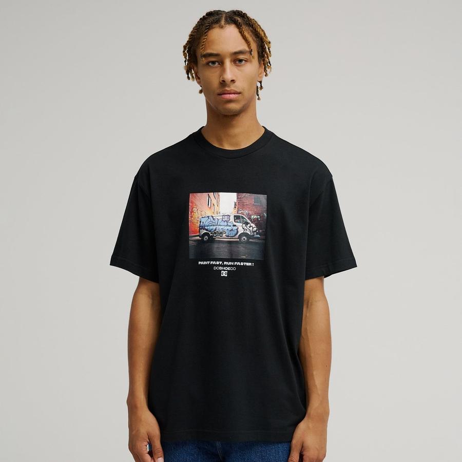 DC Shoes Painted Van T-Shirt - Black