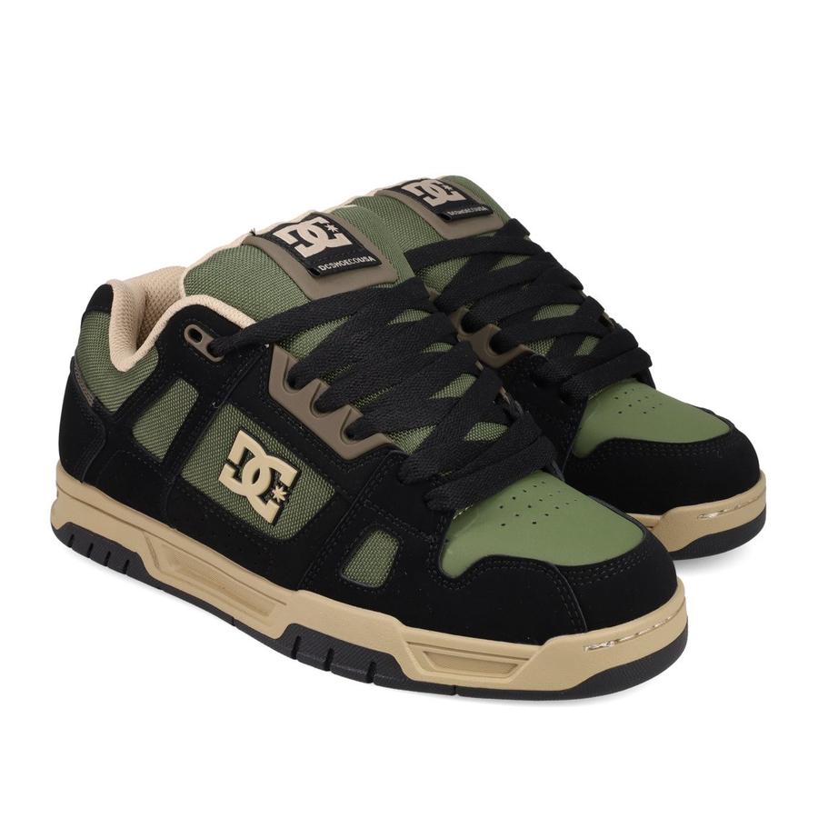 DC Shoes Stag Shoes - Black / Tan / Olive