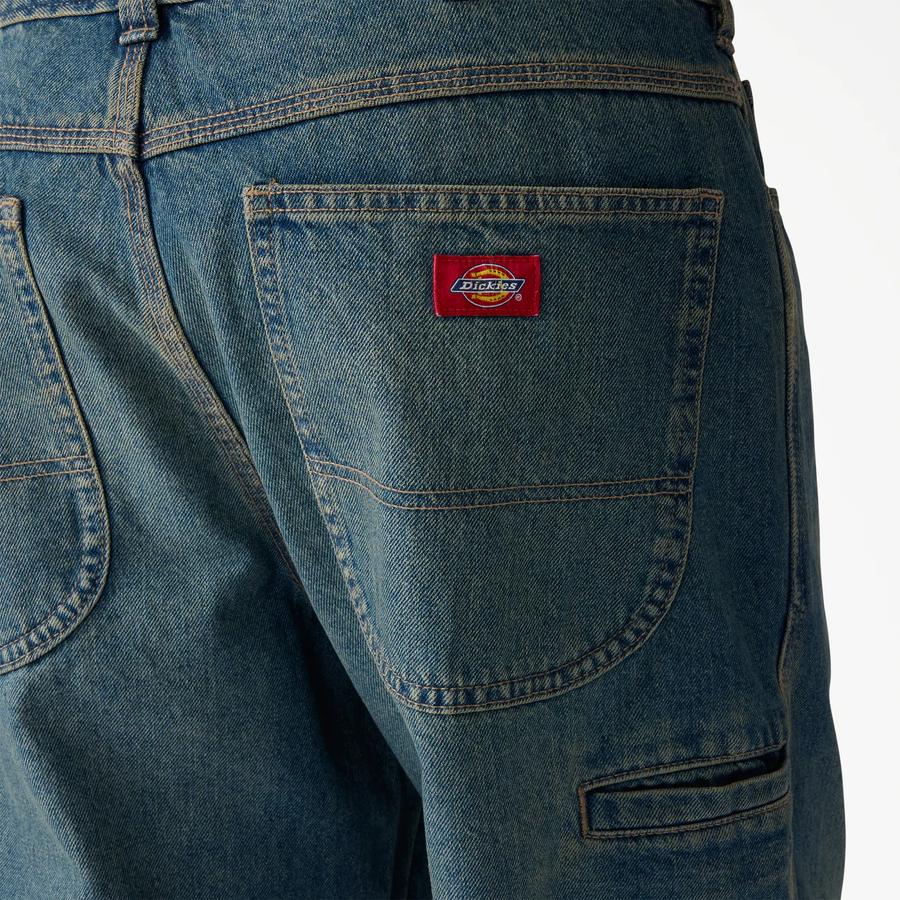 Dickies 958 Baggy Tapered Work Jeans - Eucalyptus