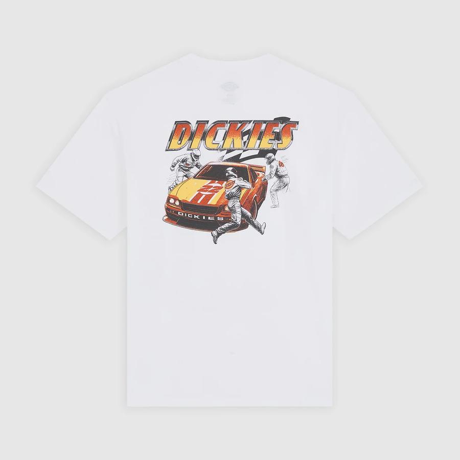 Dickies Nashport Pit Crew T-Shirt - White