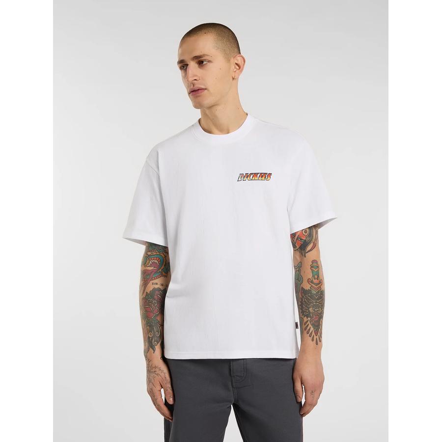 Dickies Nashport Pit Crew T-Shirt - White