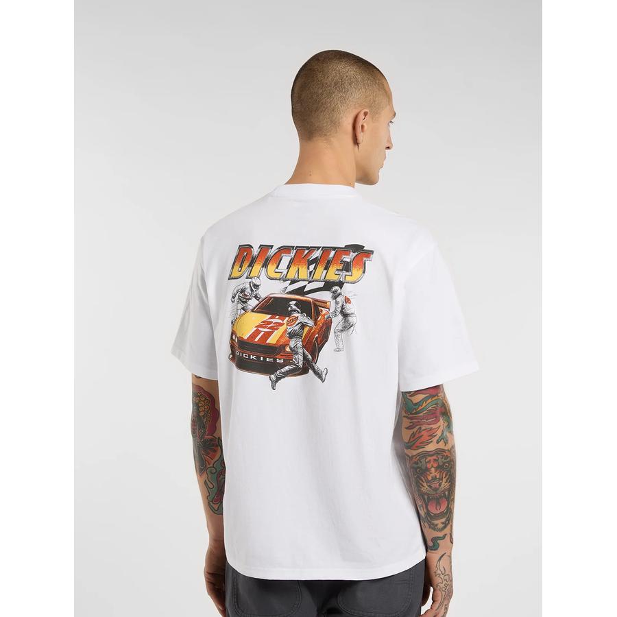 Dickies Nashport Pit Crew T-Shirt - White