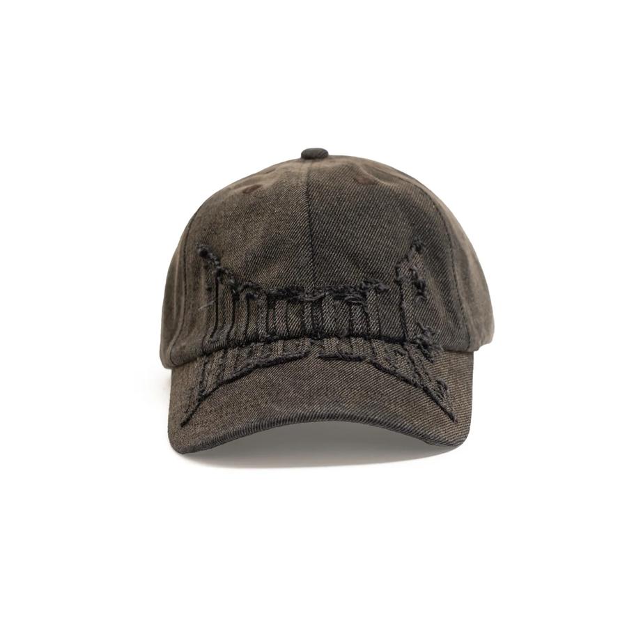 Hoddle Denim Applique Cap - Brown