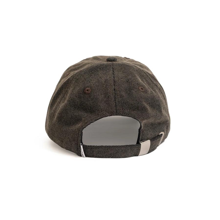 Hoddle Denim Applique Cap - Brown
