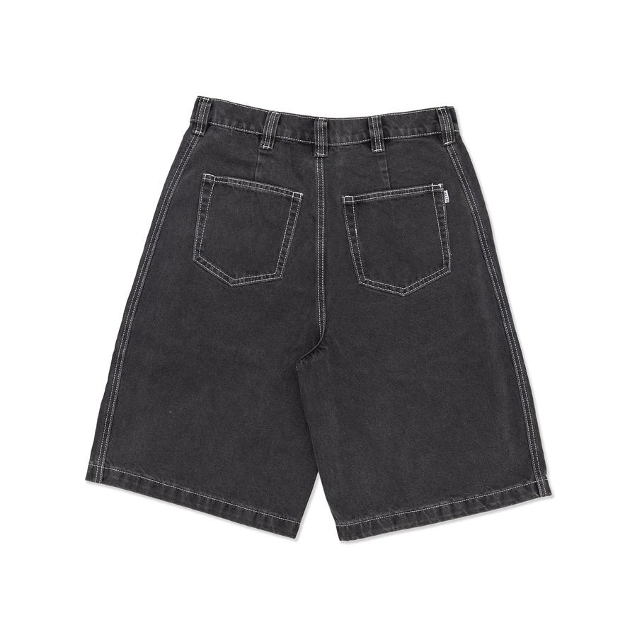 Hoddle Denim Bermuda Shorts - Washed Black