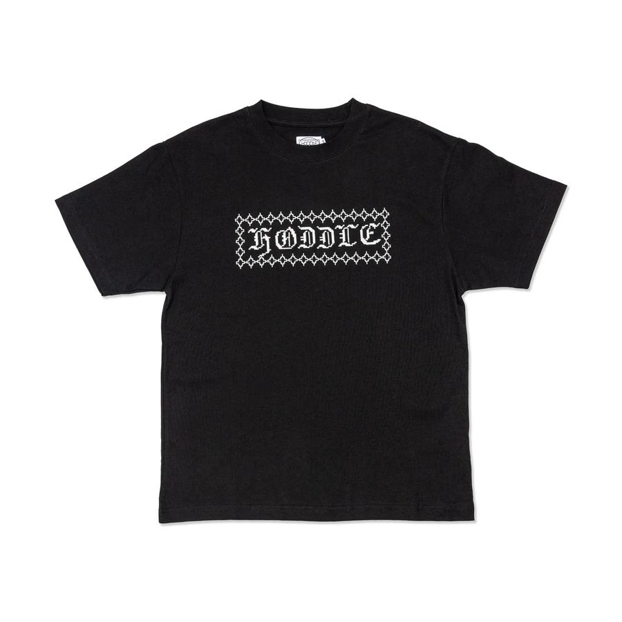 Hoddle Stitch Logo T-Shirt - Black