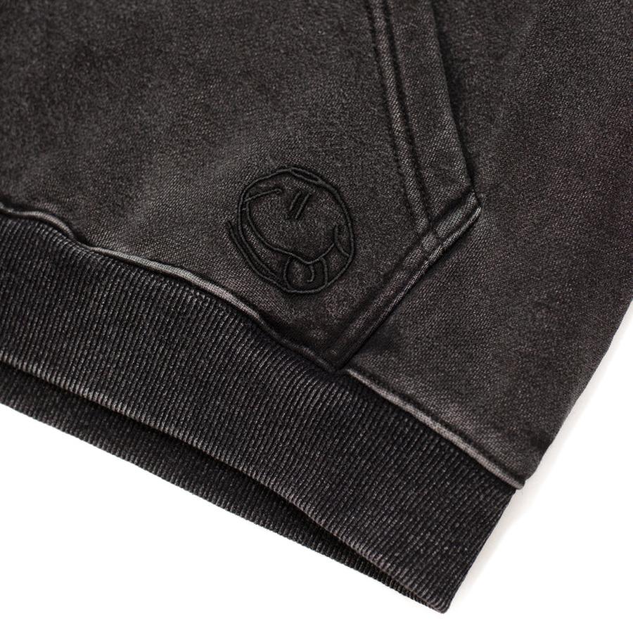Hoddle LG Hill Zip Hood - Black Wash