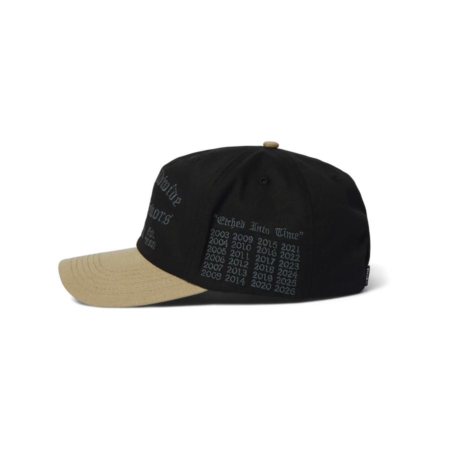 HUF Olympia 6 Panel Hat - Black