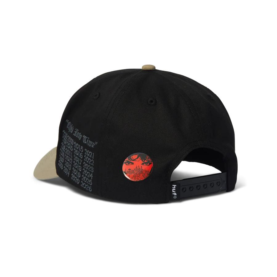 HUF Olympia 6 Panel Hat - Black