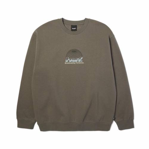 HUF Worlwide Network Crewneck Sweatshirt - Dark Earth