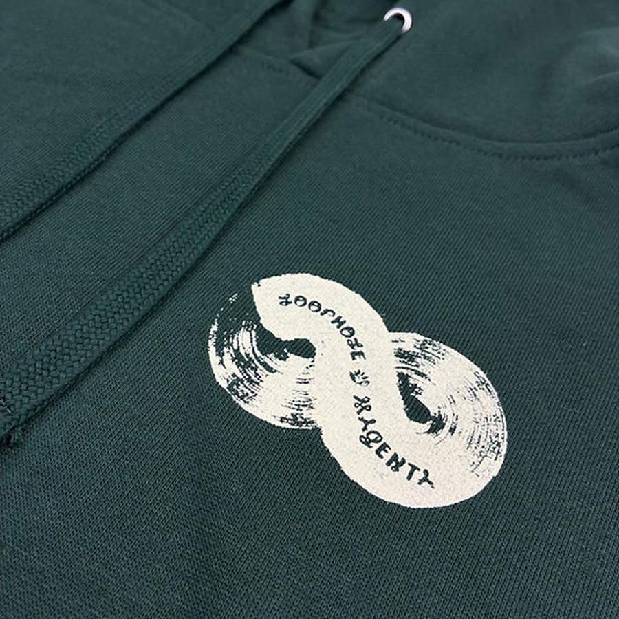 Loophole X Magenta Hoodie - Alpine Green