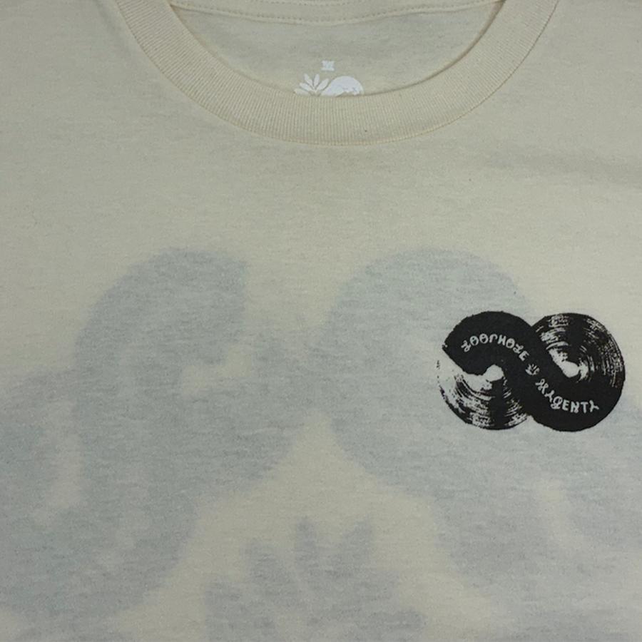 Loophole X Magenta Brush T-Shirt - Cream