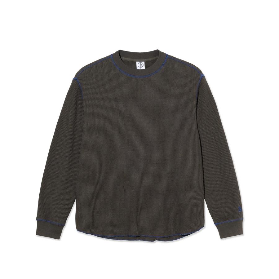 Polar Dylan LS T-Shirt - Dirty Black / Blue