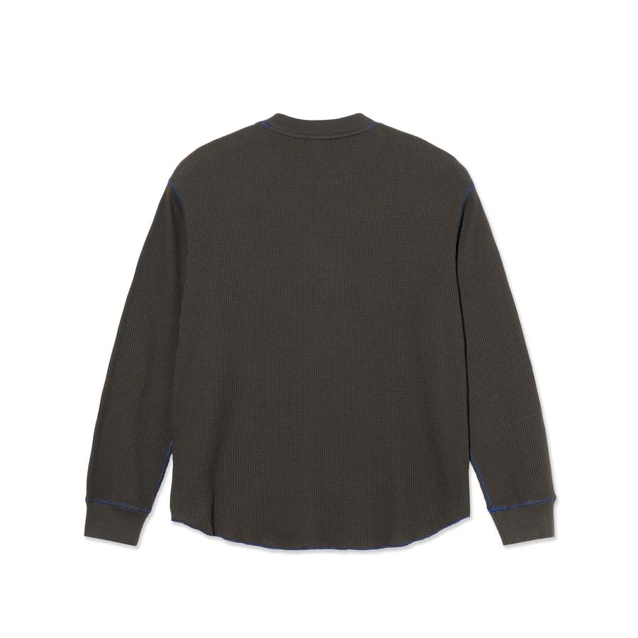 Polar Dylan LS T-Shirt - Dirty Black / Blue