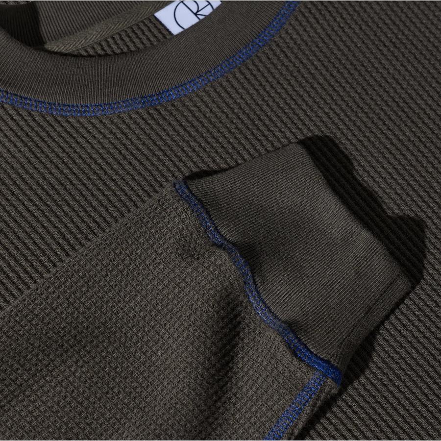Polar Dylan LS T-Shirt - Dirty Black / Blue