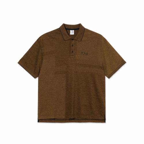 Polar Surf Polo Pique Shirt - Black / Caramel