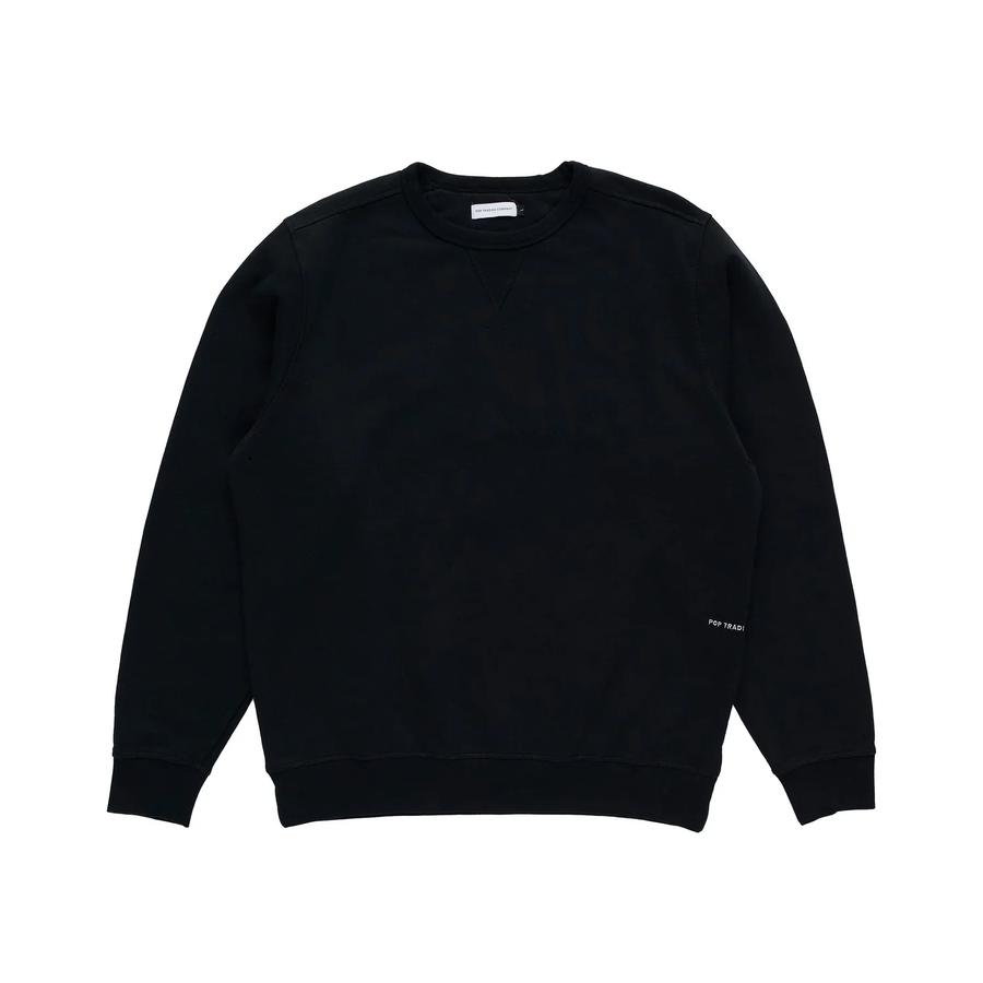 POP Logo Crewneck Sweat - Black / White