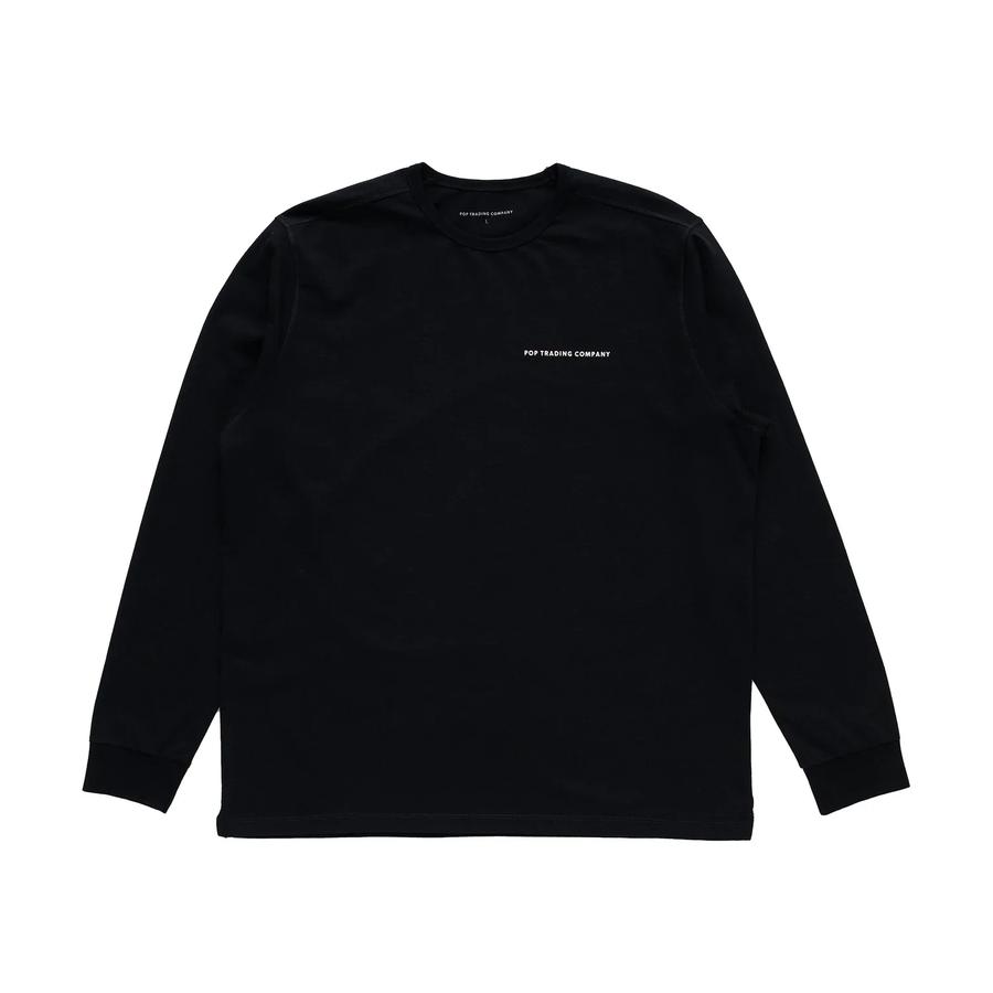 POP Logo Longsleeve T-Shirt - Black / White