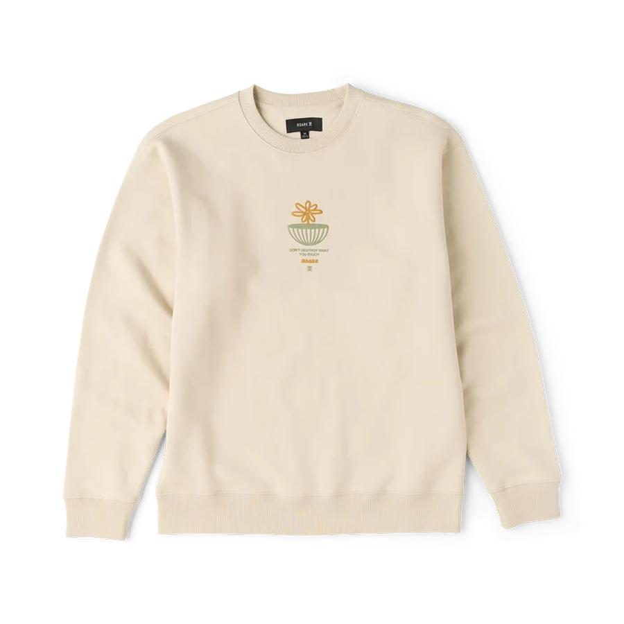Roark Enjoy Globe Crewneck - Sand