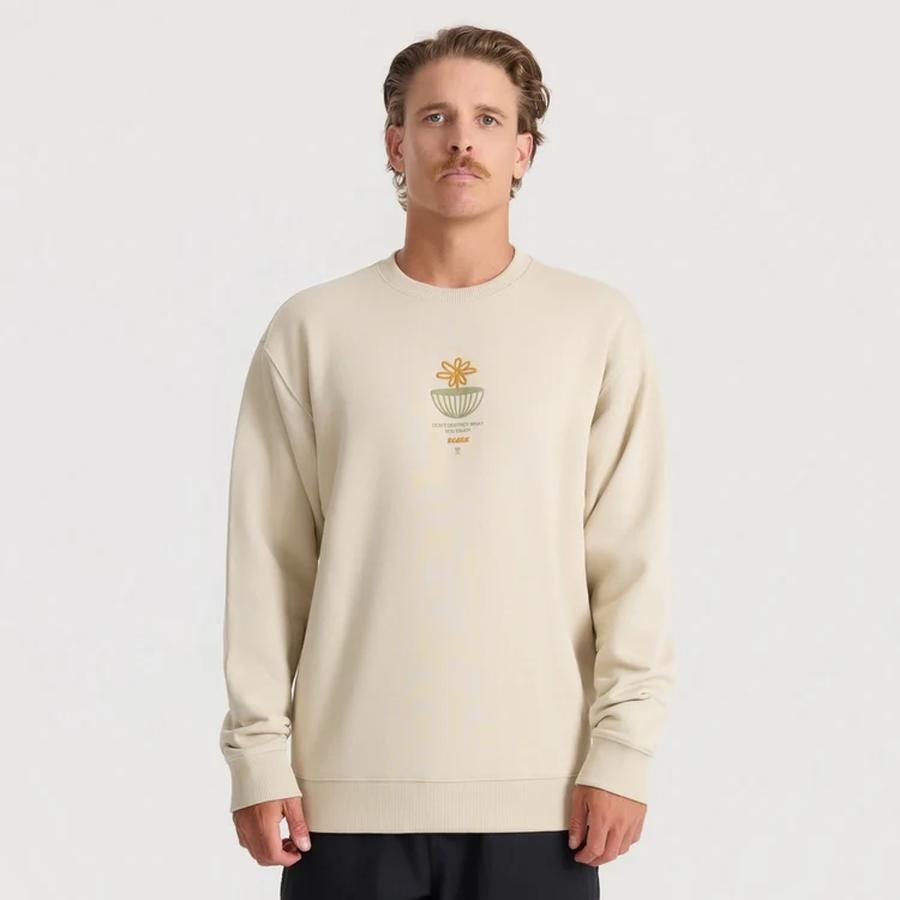 Roark Enjoy Globe Crewneck - Sand