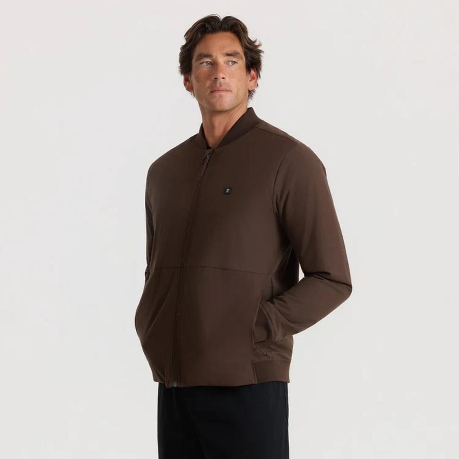 Roark Layover Bomber Jacket - Tobacco