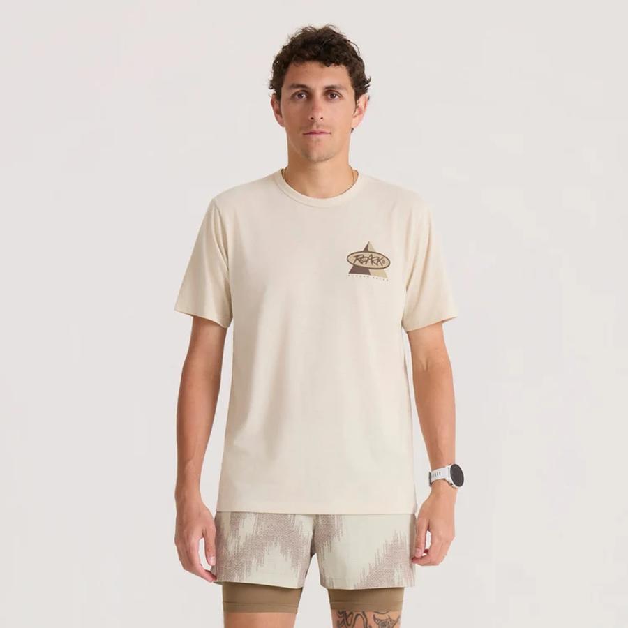 Roark Mathis Active Graphic T-Shirt - Sand