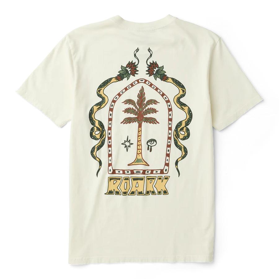 Roark Augs Palm Premium T-Shirt - Off White