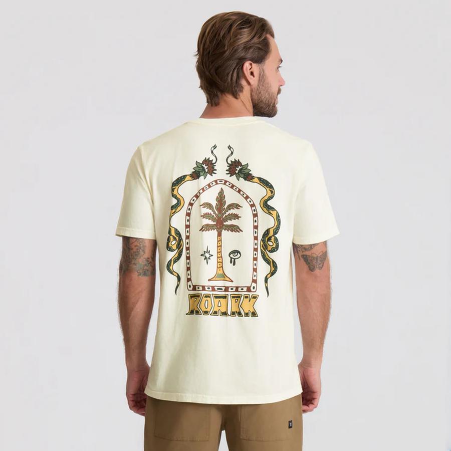 Roark Augs Palm Premium T-Shirt - Off White