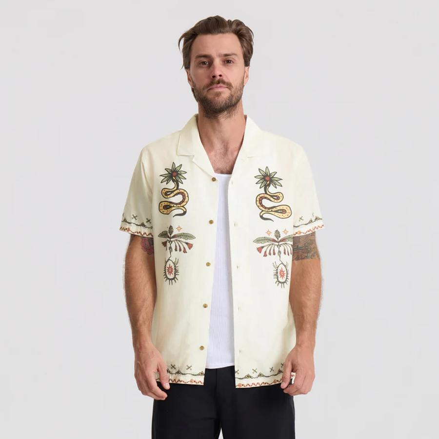 Roark Gonzo Button Up Shirt - Unbleached