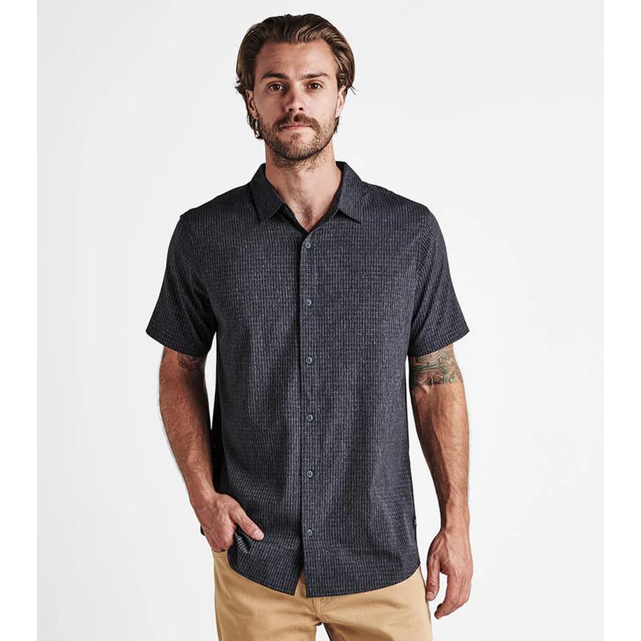 Roark Bless Up Breathable Stretch Shirt - Black