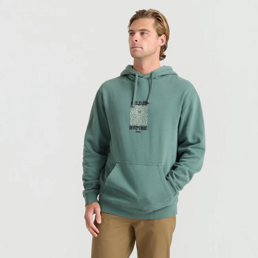 Roark Wild By Nature Hoodie - Slate Green