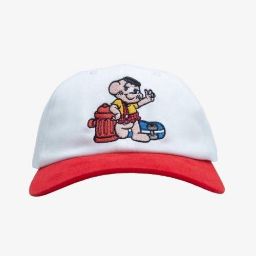 Tupode Cascão Skatebooo Cap - Creme / Vermelho