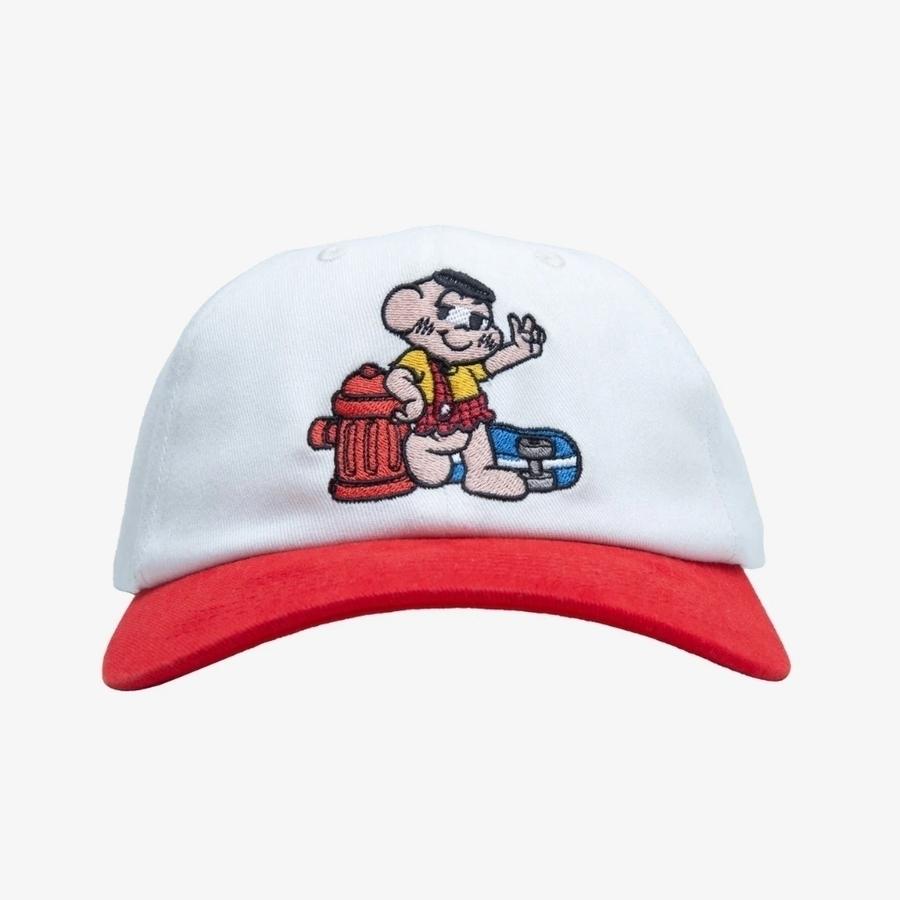 Tupode Cascão Skatebooo Cap - Creme / Vermelho