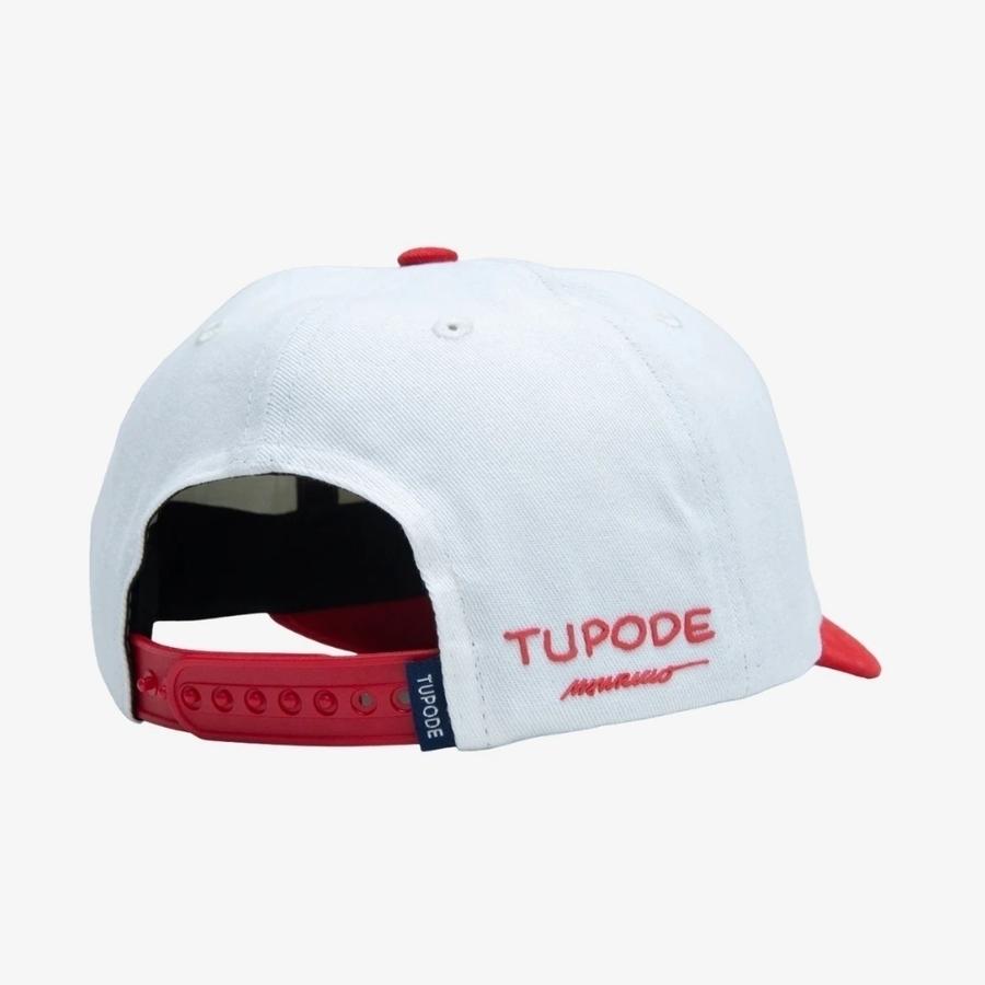 Tupode Cascão Skatebooo Cap - Creme / Vermelho