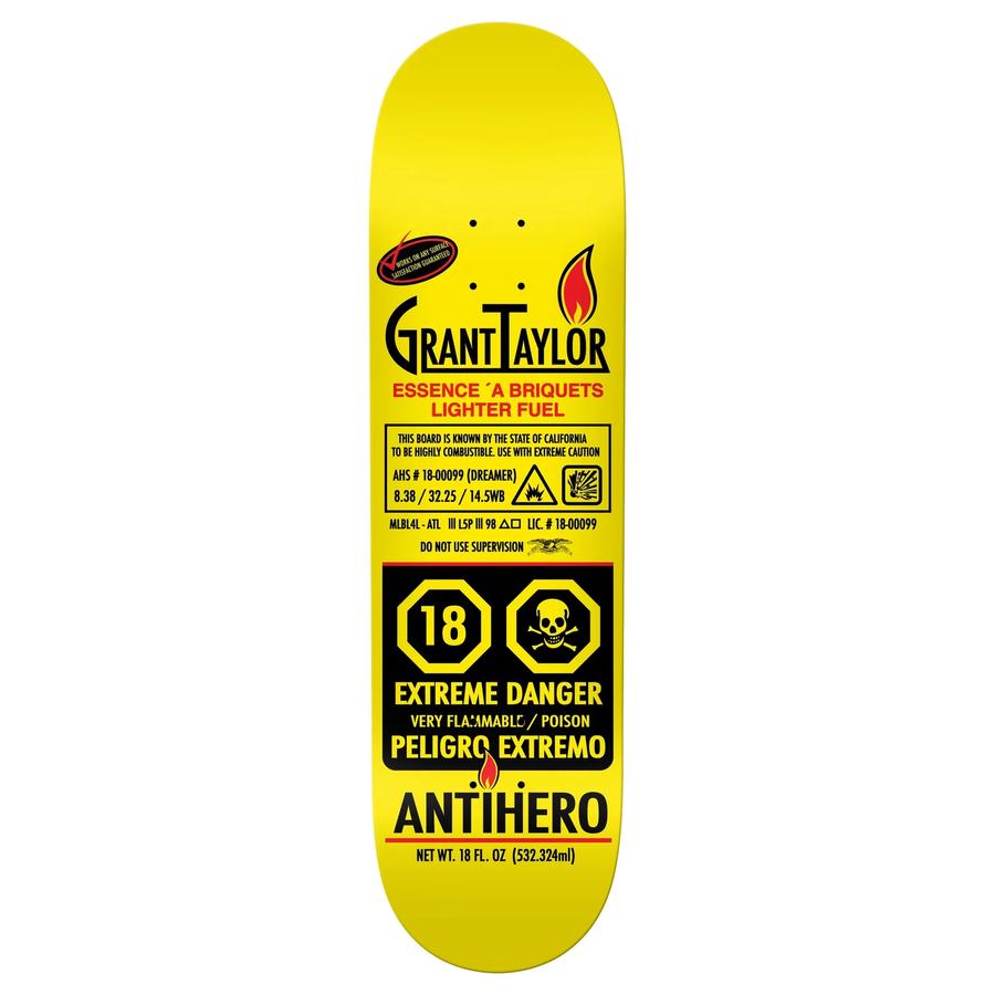 Anti Hero Grant Taylor Fueled Up Deck - 8.38