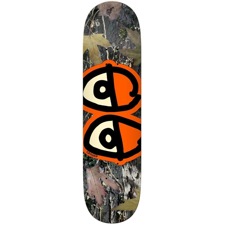 Krooked Team Eyes Camo / Orange Deck - 8.25
