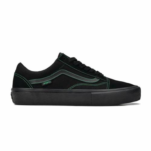 Vans Skate Old Skool - Black / Black / Green